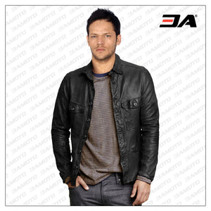 Leather Shirt With Modern Style And Trendy Effect