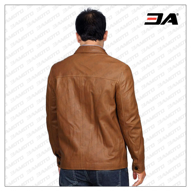 trendy leather shirt for men