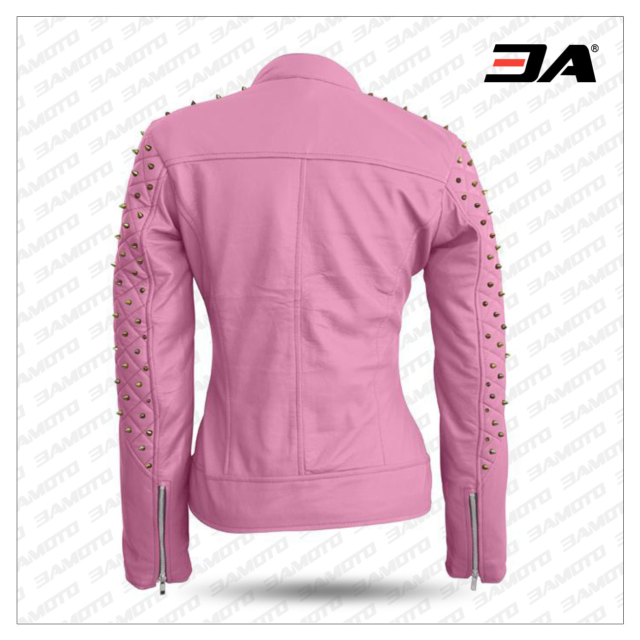 Pink Leather Jacket Women - Brando Leather Jacket - female motorcycle  jacket - pink motorcycle jacket at  Women's Coats Shop
