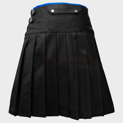 wrapping kilt blue trim