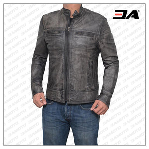 leather biker jacket for men