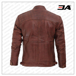 leather brown jacket for men