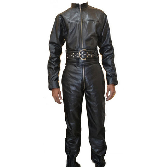 Mens Leather Overalls - 3amoto shop