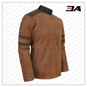 vintage leather shirt for men