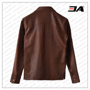cheap biker leather shirt