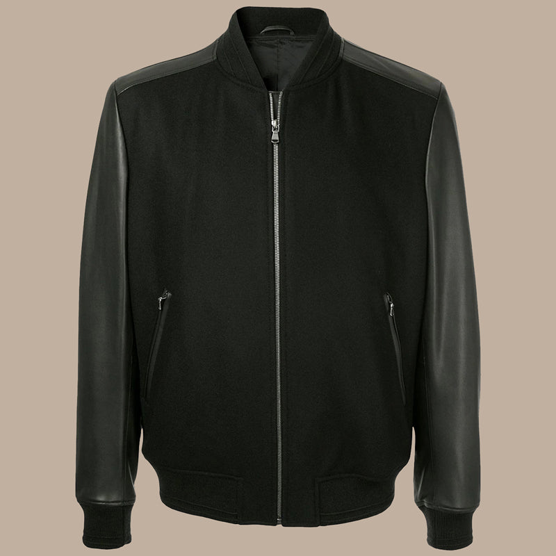 men black bomber jacket