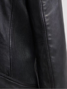 men black racer leather jacket