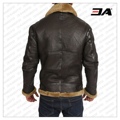 men brown b3 bomber jacket