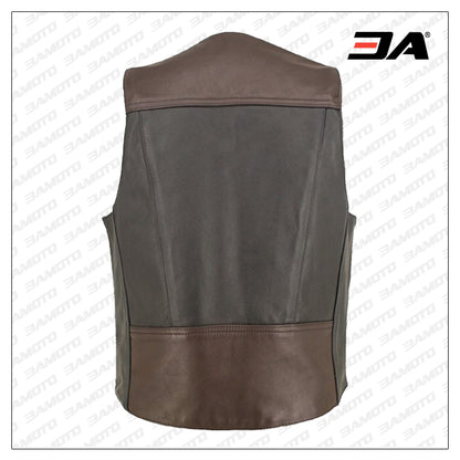 Men Vintage Leather Vest