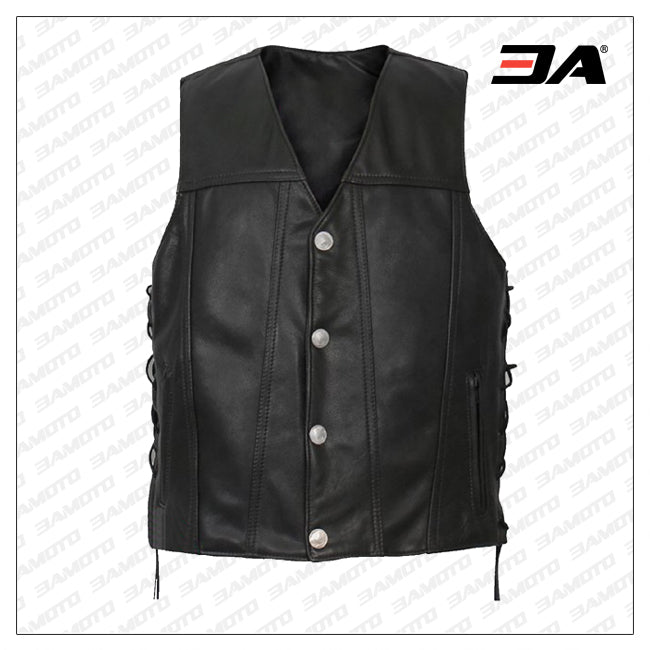 Men Buffalo Nickel Snap Vest