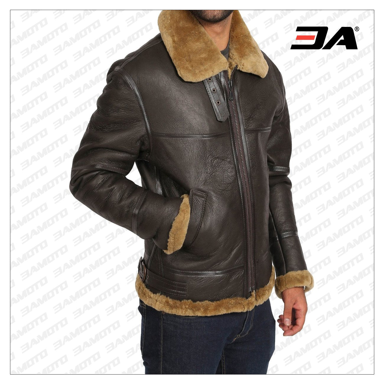 men trending brown jacket