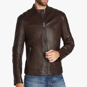 men vintage leather jacket