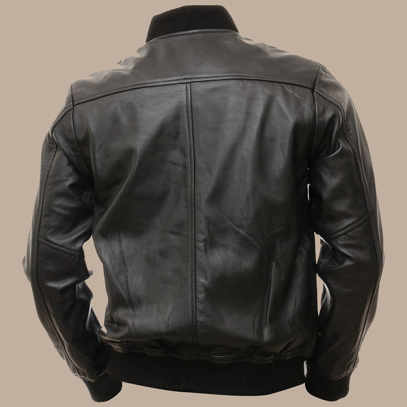 mens black bomber jacket