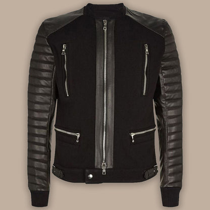 mens black bomber jacket