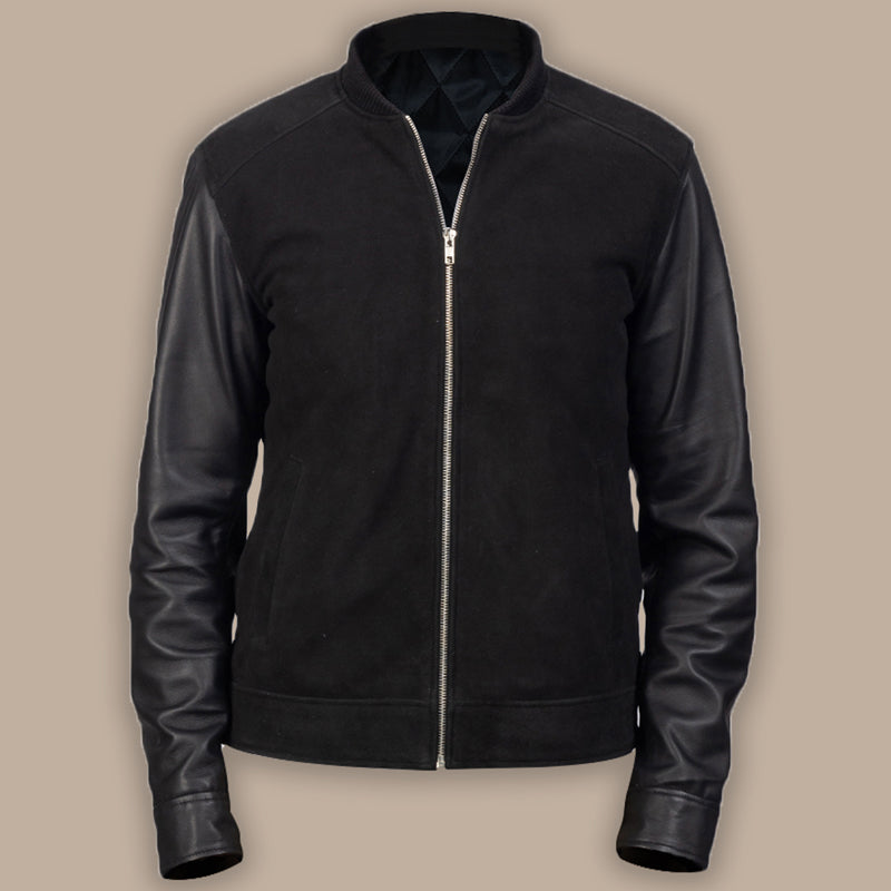 mens bomber leather jacket