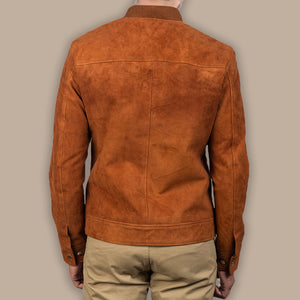 mens brown suede jacket