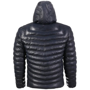 mens bubble leather jacket