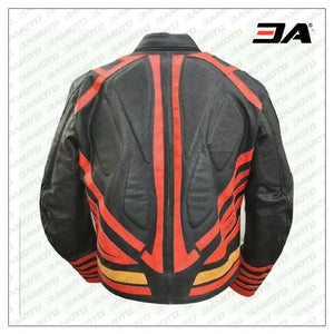 Mens Fashion Motorcycle Superman Real Leather Jacket