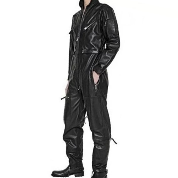 2,000 Black leather jumpsuit Stock Pictures, Editorial Images and Stock  Photos