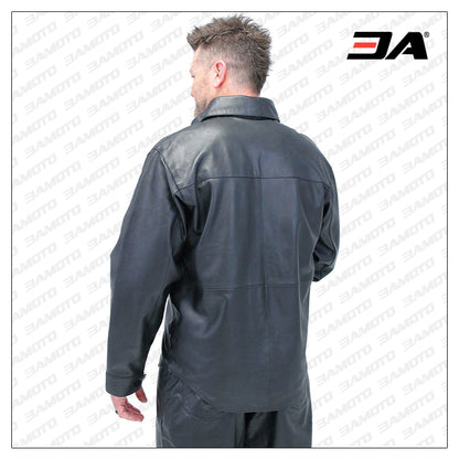 Buy Mens Lambskin Button Down Leather Dress Shirt Online with Free Shipping Buy Mens Lambskin Button Down Leather Dress Shirt Online with Free Shipping