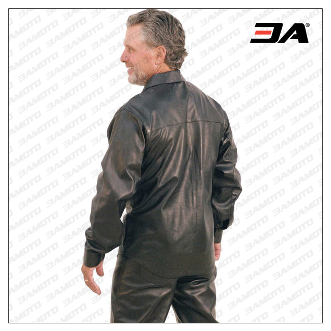 Mens Leather Shirt