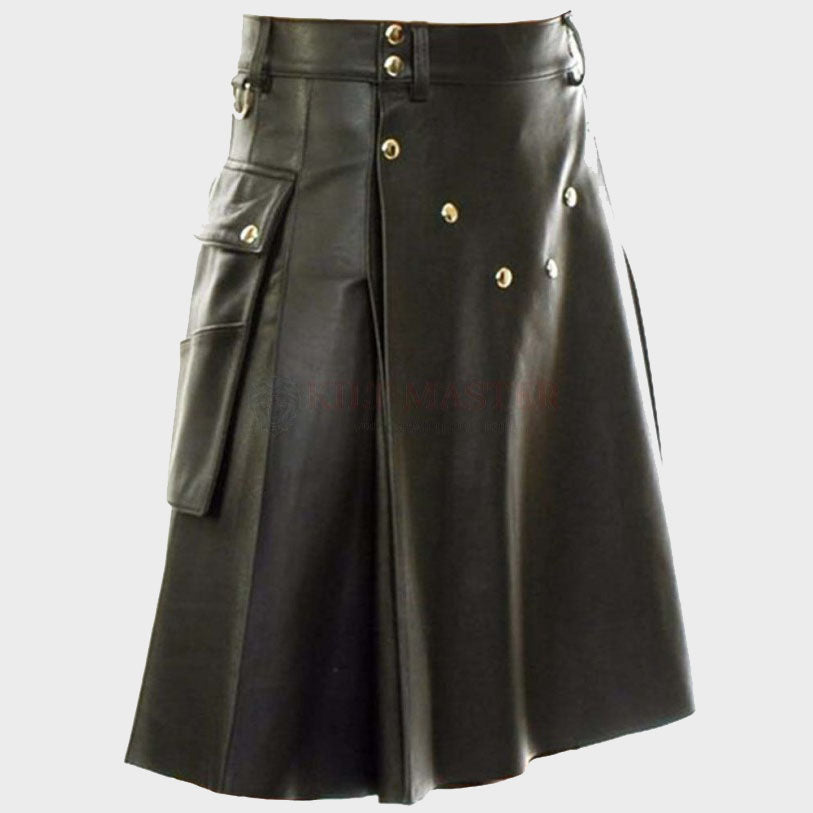 Mens Leather Kilt for sale