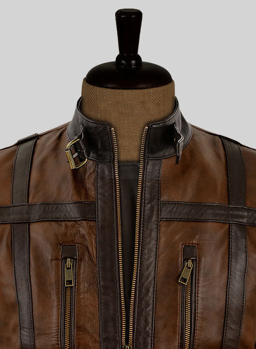 mens leather vest