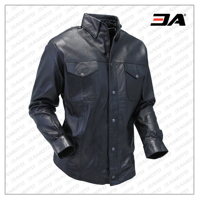 Mens Leather Shirt Best Deal