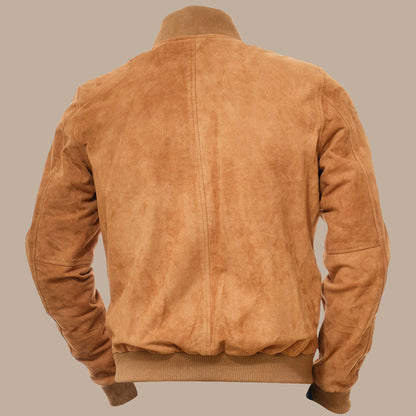 mens tan bomber jacket