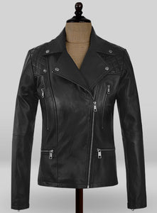 black leather jacket womens