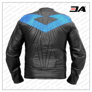 Nightwing Leather Jacket with Foam Padding