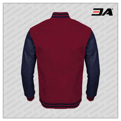 maroon wool letterman jacket for sale