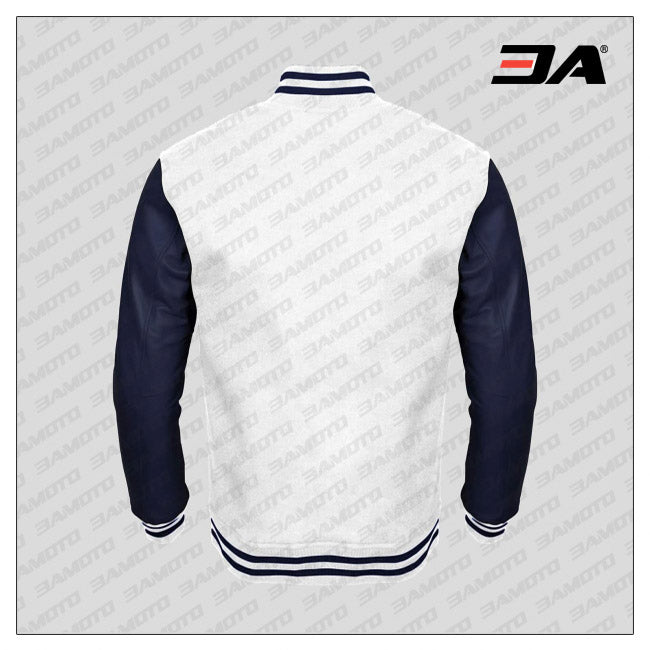 white wool letterman jacket