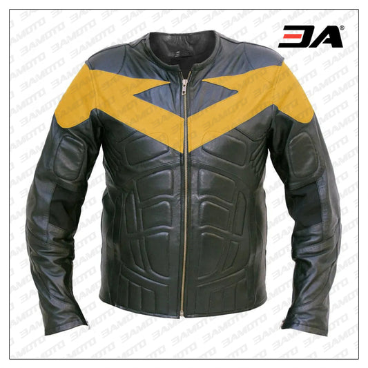 Nightwing Motorcycle Leather Jacket Costume - 3amoto shop