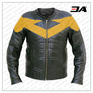 Nightwing Motorcycle Leather Jacket Costume