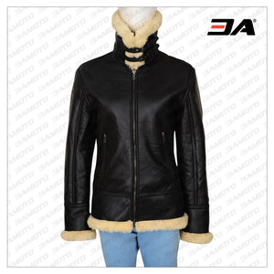 original sheepskin women leather jacket