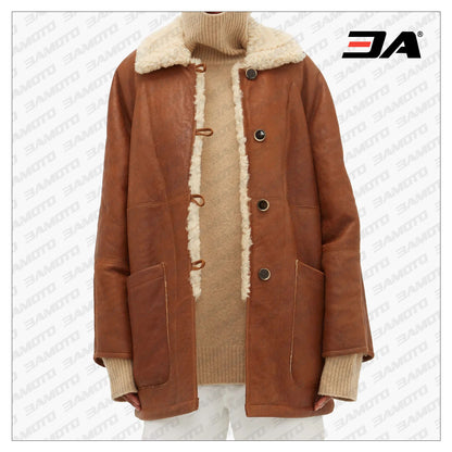 Brown Shearling Coat