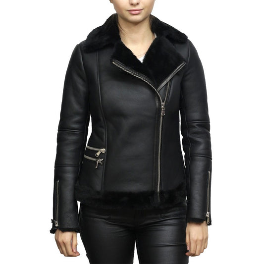 pilot leather jacket womens - Fashion Leather Jackets USA - 3AMOTO