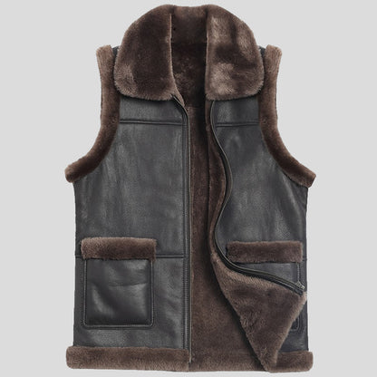 plus size shearling vest