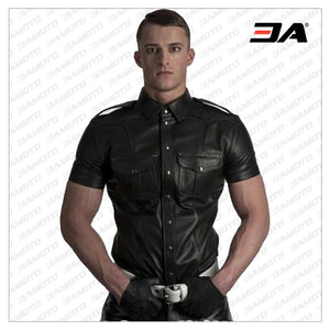 Leather Police Shirt