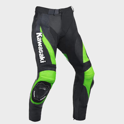 Professional Motorcycle Racing Team Kawasaki Leather Pants