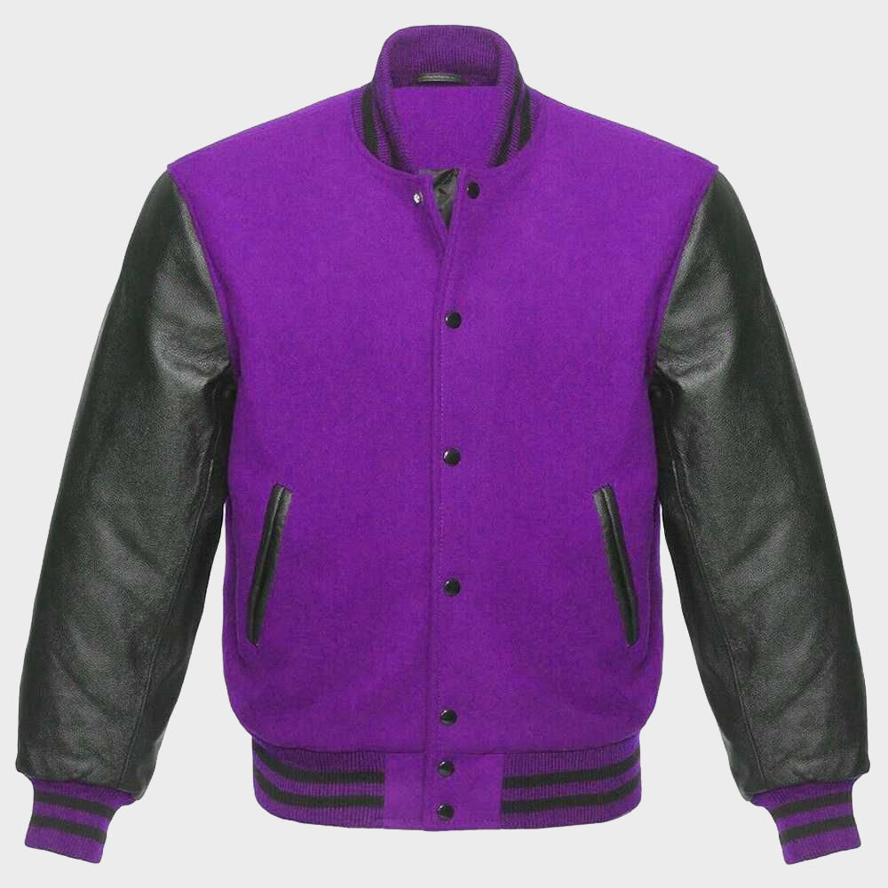 Purple Womens Varsity Jacket