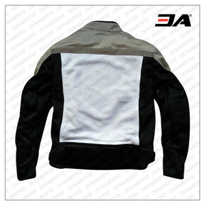 Racing Black And White Motorcycle Jacket
