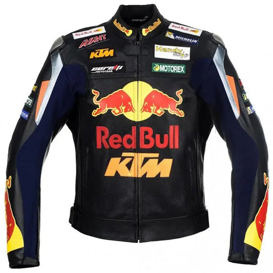 Red bull KTM Motorcycle Racing Leather Jacket - 3amoto shop