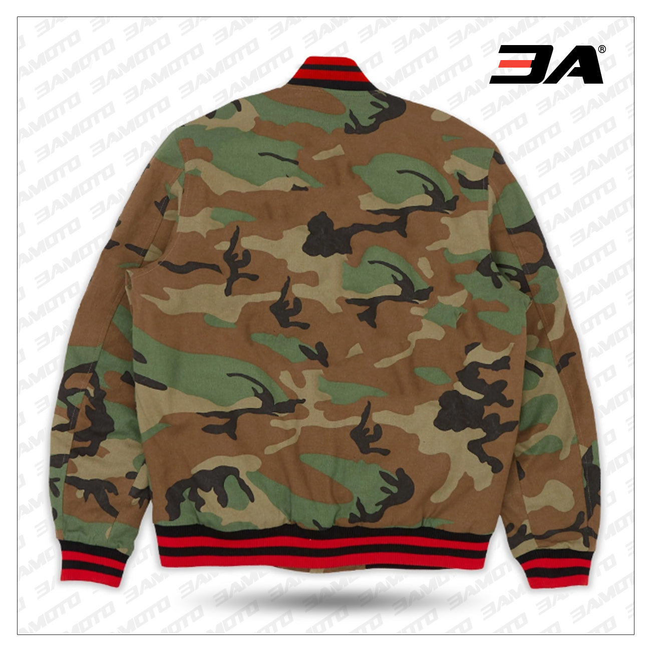 camo varsity jacket