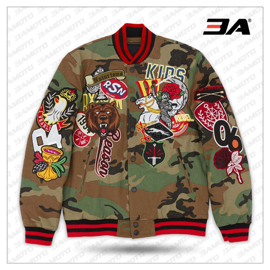 Regionals Varsity Jacket - Camo - 3amoto shop