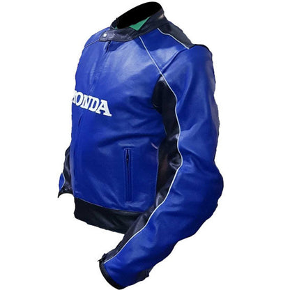 royal blue leather jacket mens