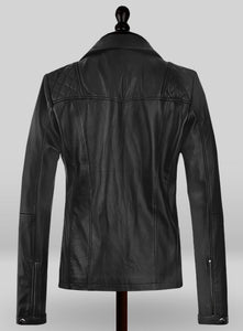 shop black leather jacket women