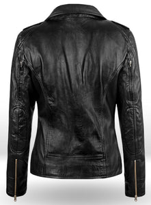 celebrity leather jacket women