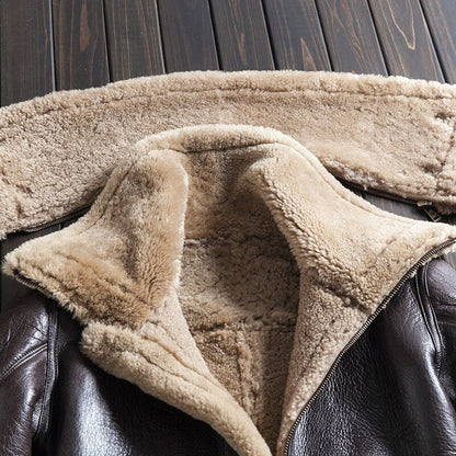 shearling fur coat